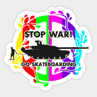 van King - Sk8 against the War - Colors Peace Sticker